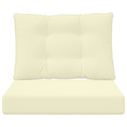 Cuscino per divano da esterno 2 pcs Crema Poliestere