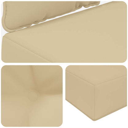 Cuscino per divano da esterno 2 pcs Beige Poliestere | homemem39