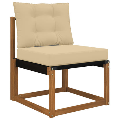Cuscino per divano da esterno 2 pcs Beige Poliestere