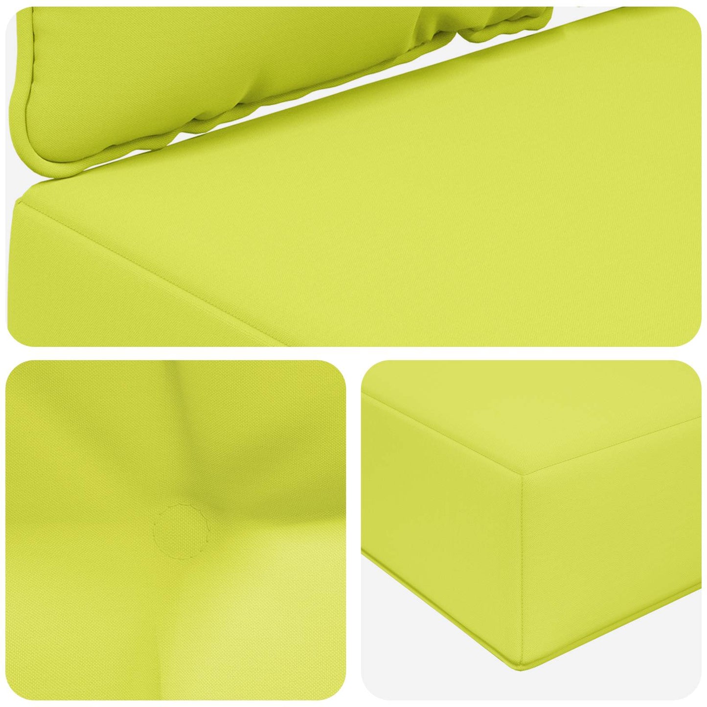 Cuscino per divano da esterno 2 pcs Verde Poliestere