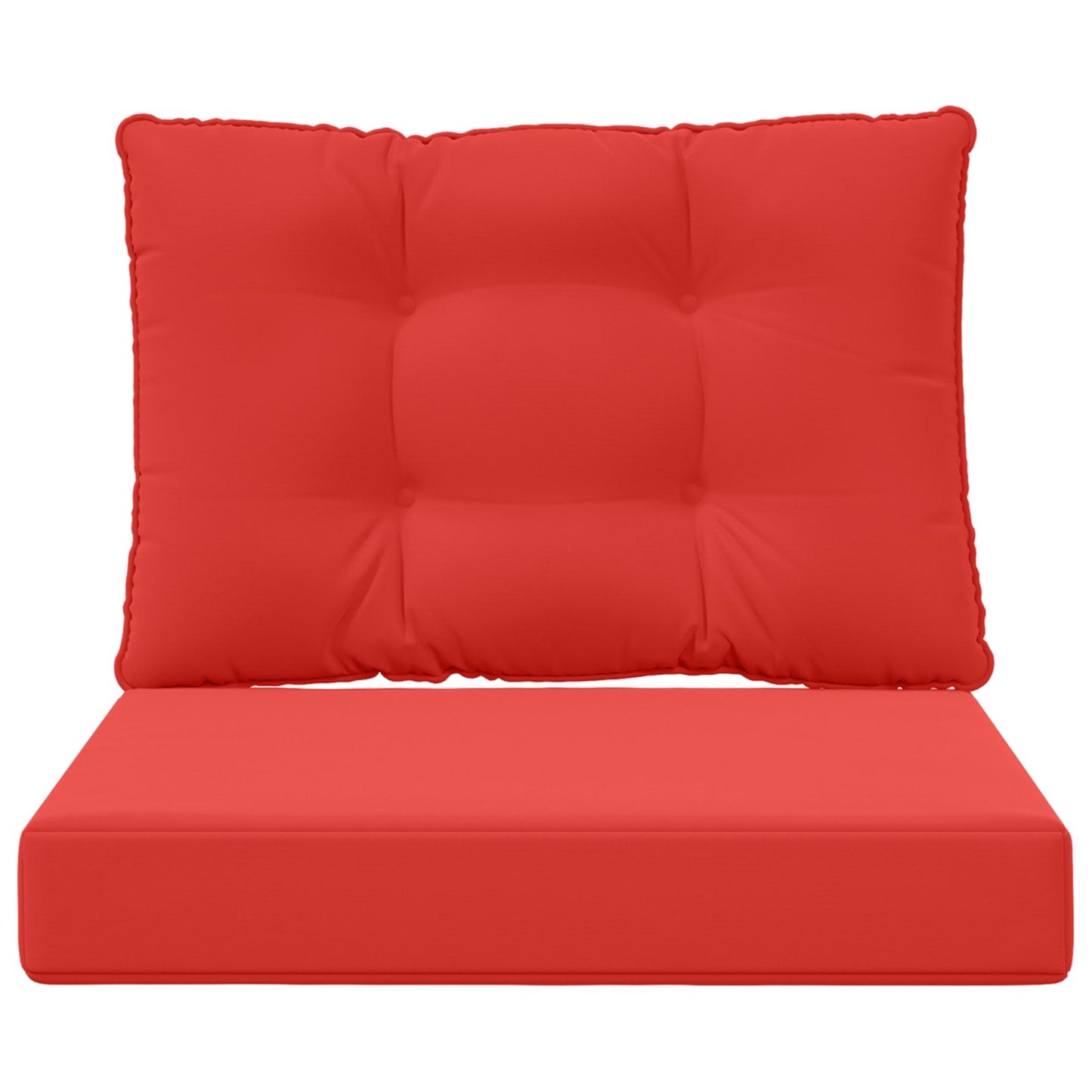 Cuscino per divano da esterno 2 pcs Rosso Poliestere
