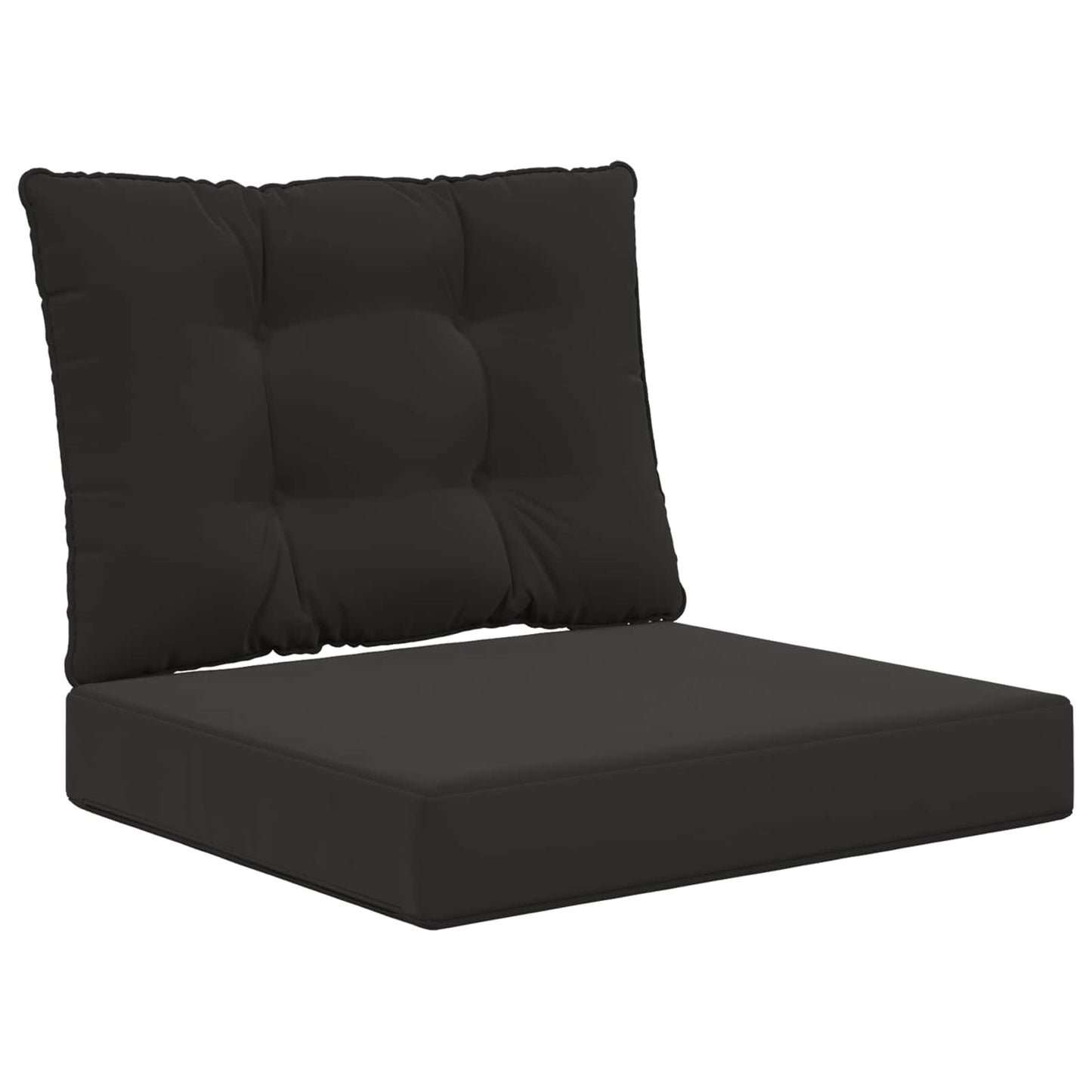Cuscino per divano da esterno 2 pcs Nero Poliestere