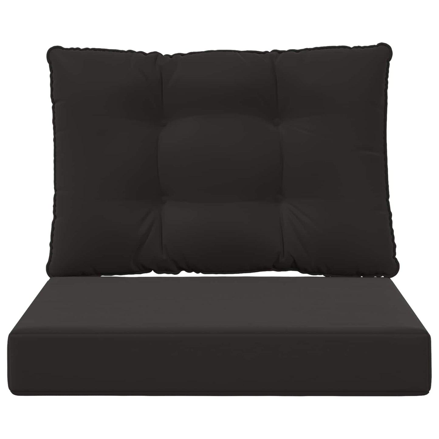 Cuscino per divano da esterno 2 pcs Nero Poliestere