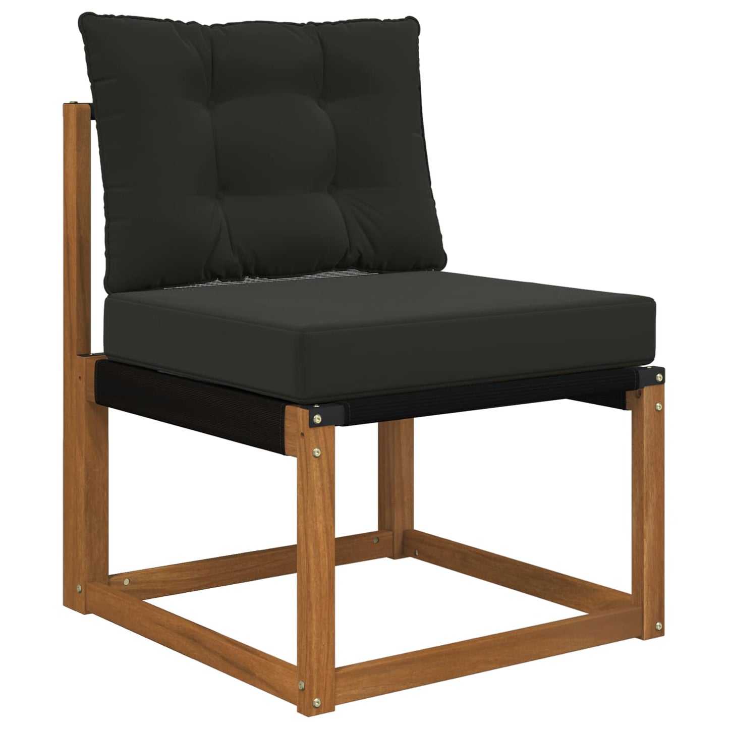 Cuscino per divano da esterno 2 pcs Nero Poliestere | homemem39
