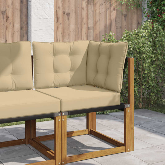 Cuscino per divano da esterno Poliestere Beige 50,5 x 50,5 cm - homemem39