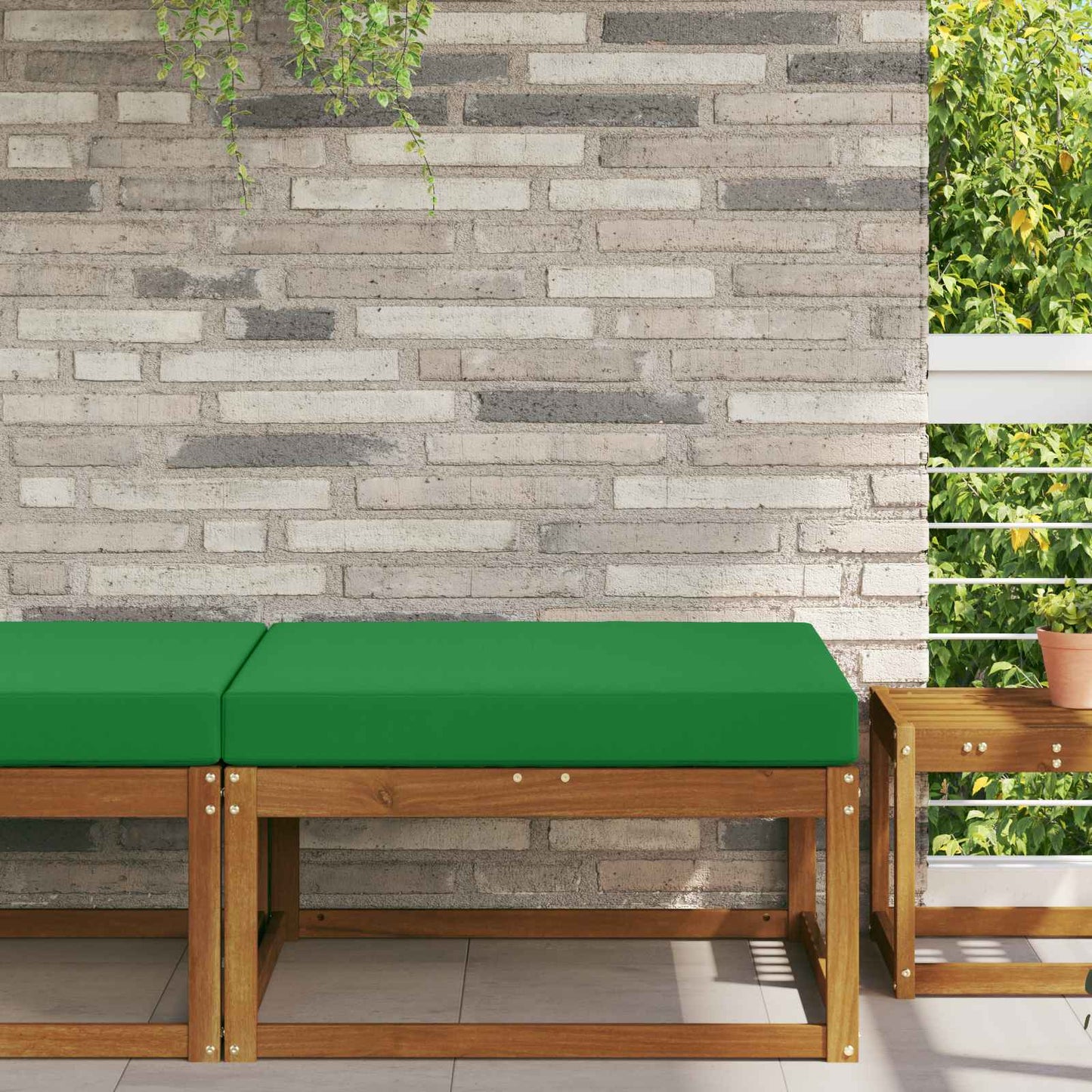 Cuscino per divano da esterno Poliestere Verde 80 x 80 cm