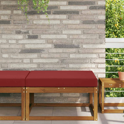 Cuscino per divano da esterno Rosso vino 80 x 80 x 8 cm | homemem39