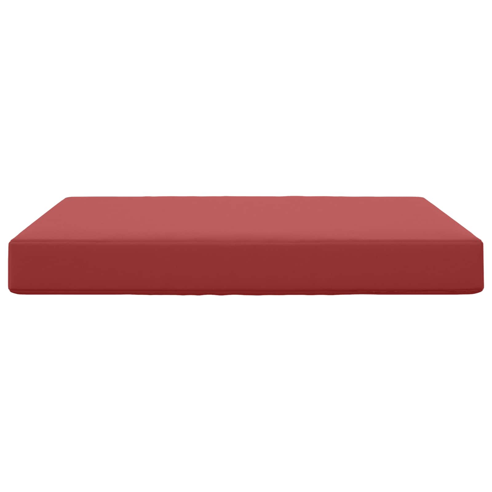 Cuscino per divano da esterno Rosso vino 80 x 80 x 8 cm | homemem39
