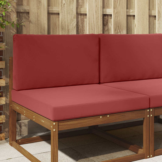 Cuscino per divano da esterno 2 pcs Rosso vino Poliestere | homemem39