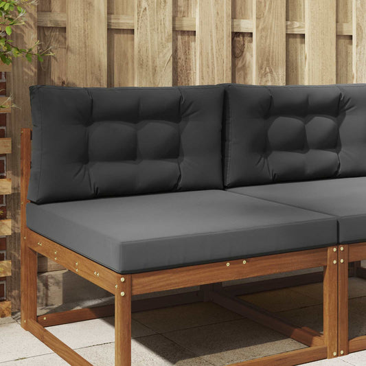 Cuscino per divano da esterno Poliestere Antracite 80 x 80 cm - homemem39