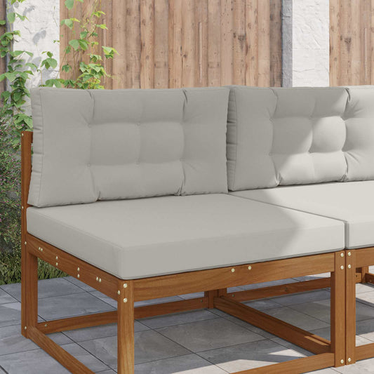 Cuscino per divano da esterno Poliestere Grigio 80 x 80 cm - homemem39