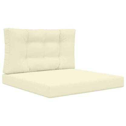 Cuscino per divano da esterno 2 pcs Crema Poliestere
