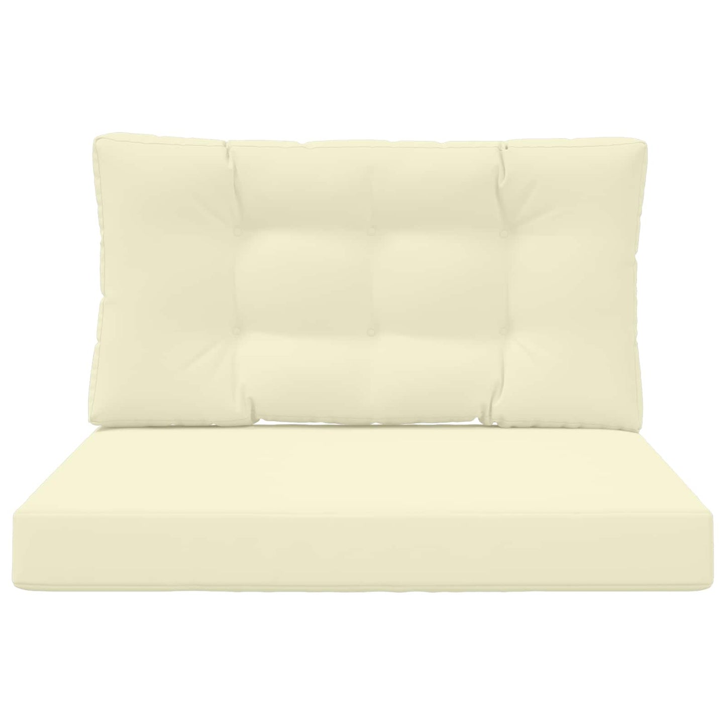Cuscino per divano da esterno 2 pcs Crema Poliestere
