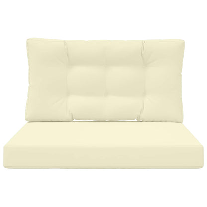 Cuscino per divano da esterno 2 pcs Crema Poliestere