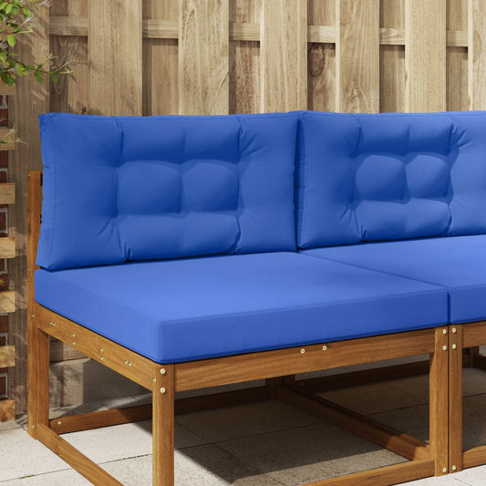Cuscino per divano da esterno 2 pcs Blu Reale Poliestere | homemem39