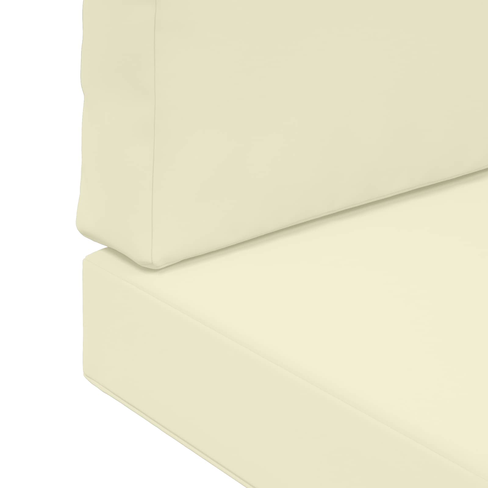 Cuscino per divano da esterno 3 pcs Crema Poliestere | homemem39