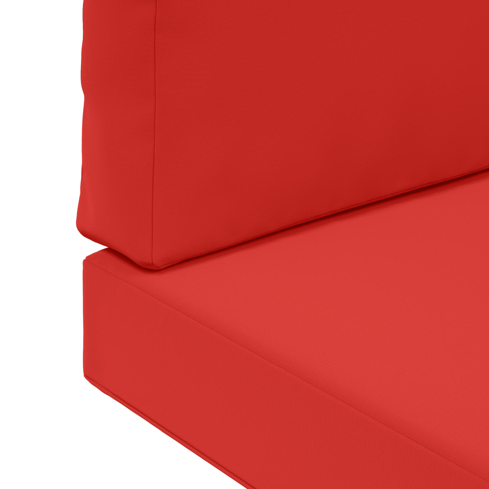 Cuscino per divano da esterno 3 pcs Rosso Poliestere | homemem39