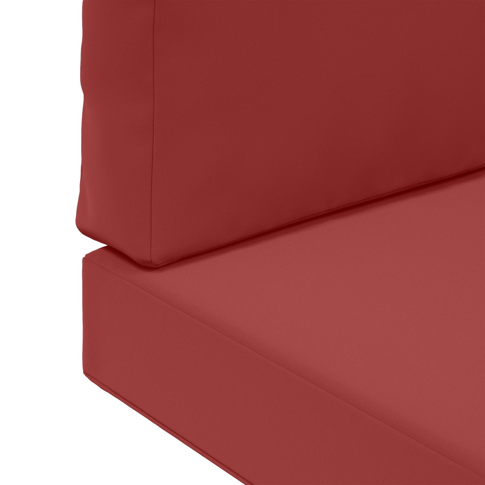 Cuscino per divano da esterno 3 pcs Rosso vino Poliestere | homemem39