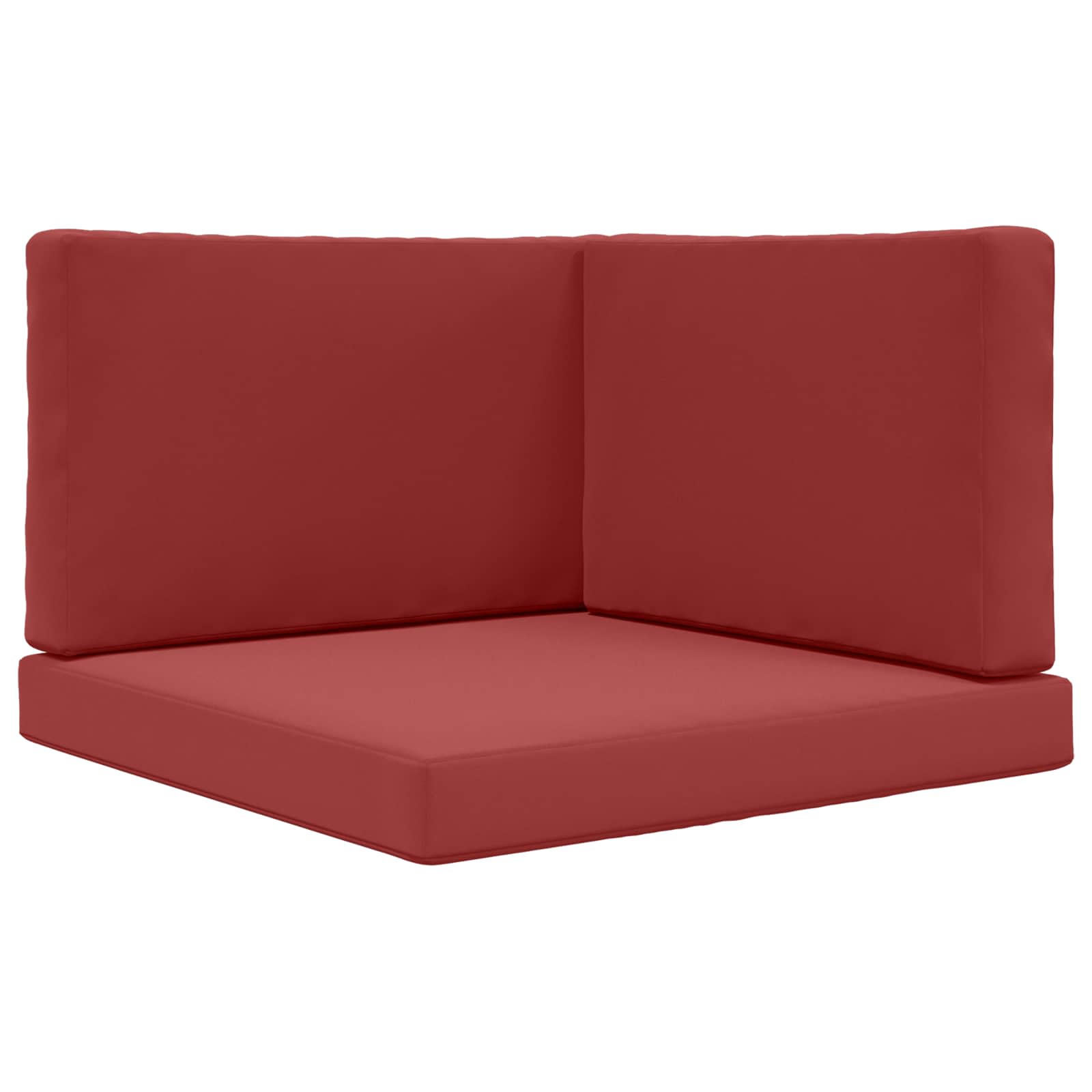 Cuscino per divano da esterno 3 pcs Rosso vino Poliestere | homemem39