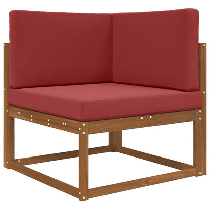Cuscino per divano da esterno 3 pcs Rosso vino Poliestere | homemem39