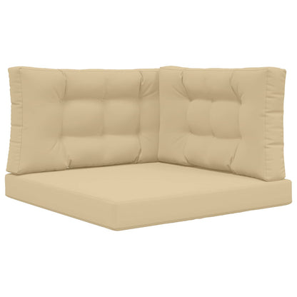 Cuscino per divano da esterno 3 pcs Beige Poliestere | homemem39