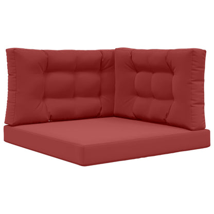 Cuscino per divano da esterno 3 pcs Rosso vino Poliestere | homemem39