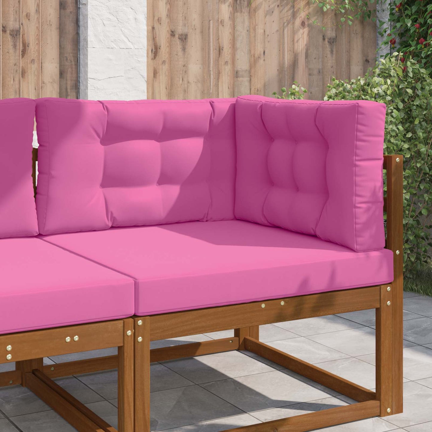 Cuscino per divano da esterno Poliestere Rosa 80 x 80 x 8 cm