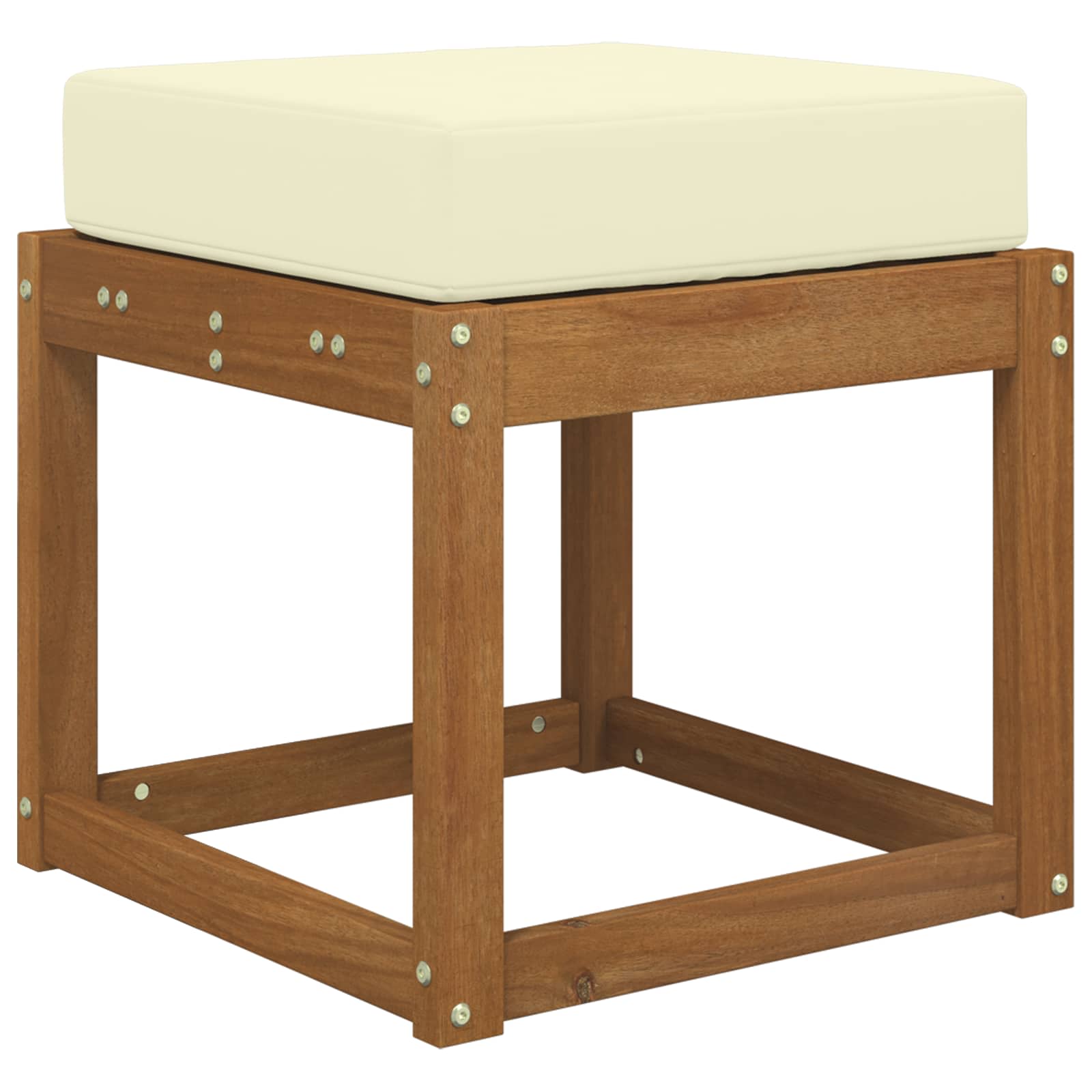 Cuscino da Sedia Esterno Crema 40 x 40 x 8 cm 100% Poliestere | homemem39