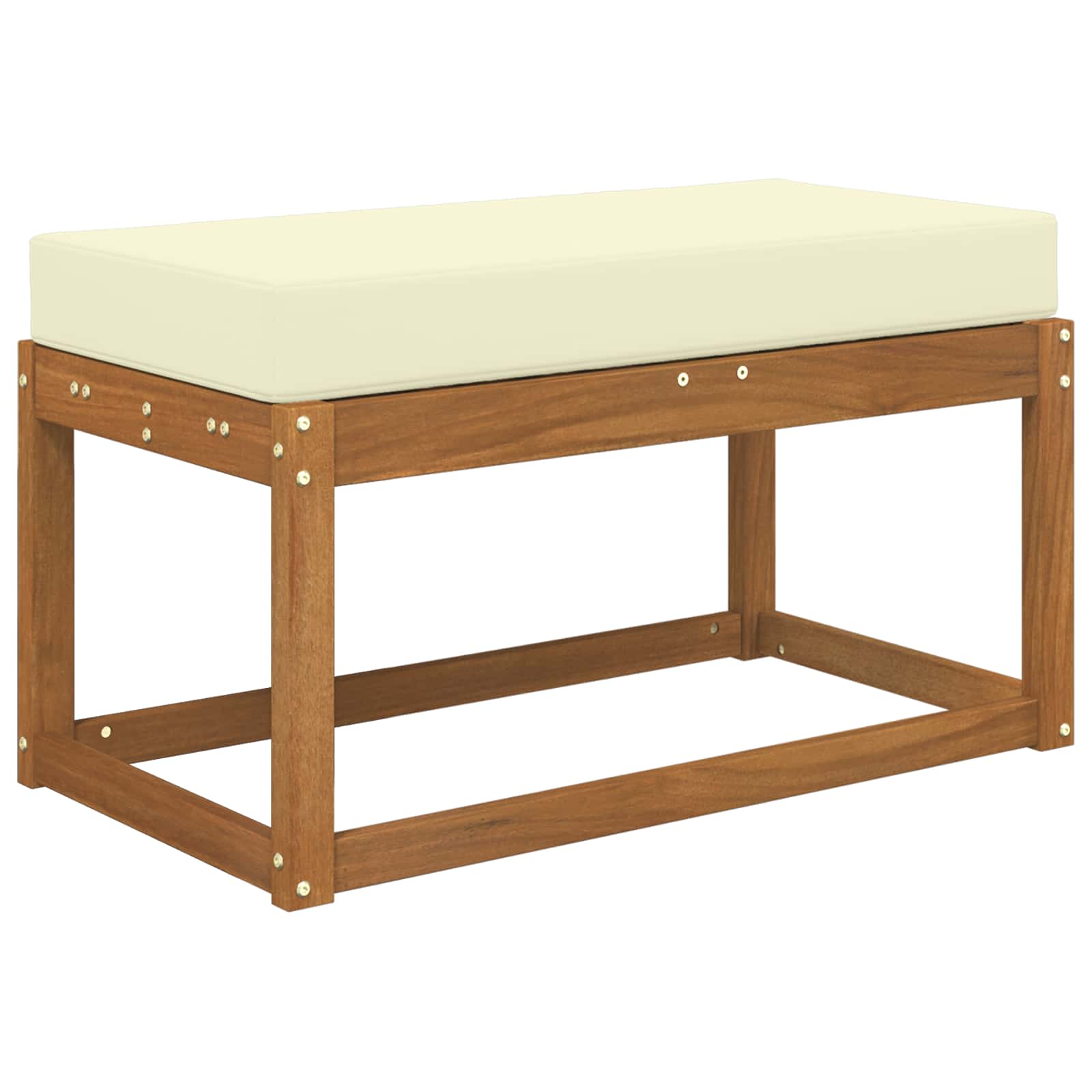 Cuscino da Sedia Esterno Crema 80 x 40 x 8 cm 100% Poliestere | homemem39
