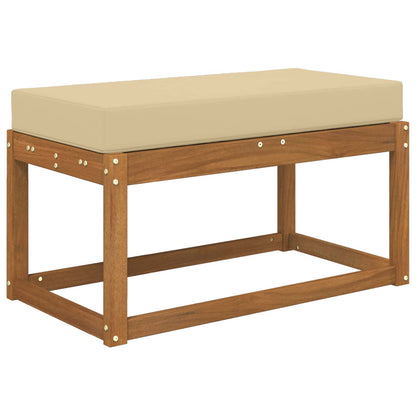 Cuscino da Sedia Esterno Beige 80 x 40 x 8 cm 100% Poliestere