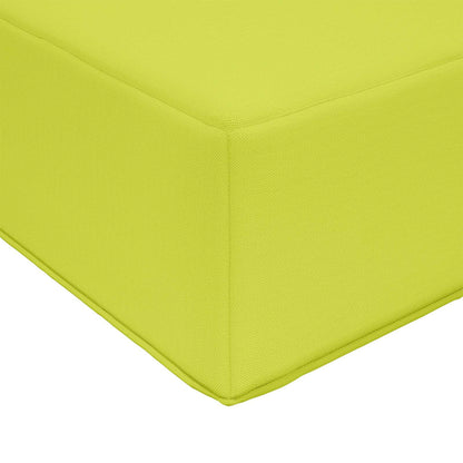 Cuscino da Sedia Esterno Verde 80 x 40 x 8 cm 100% Poliestere