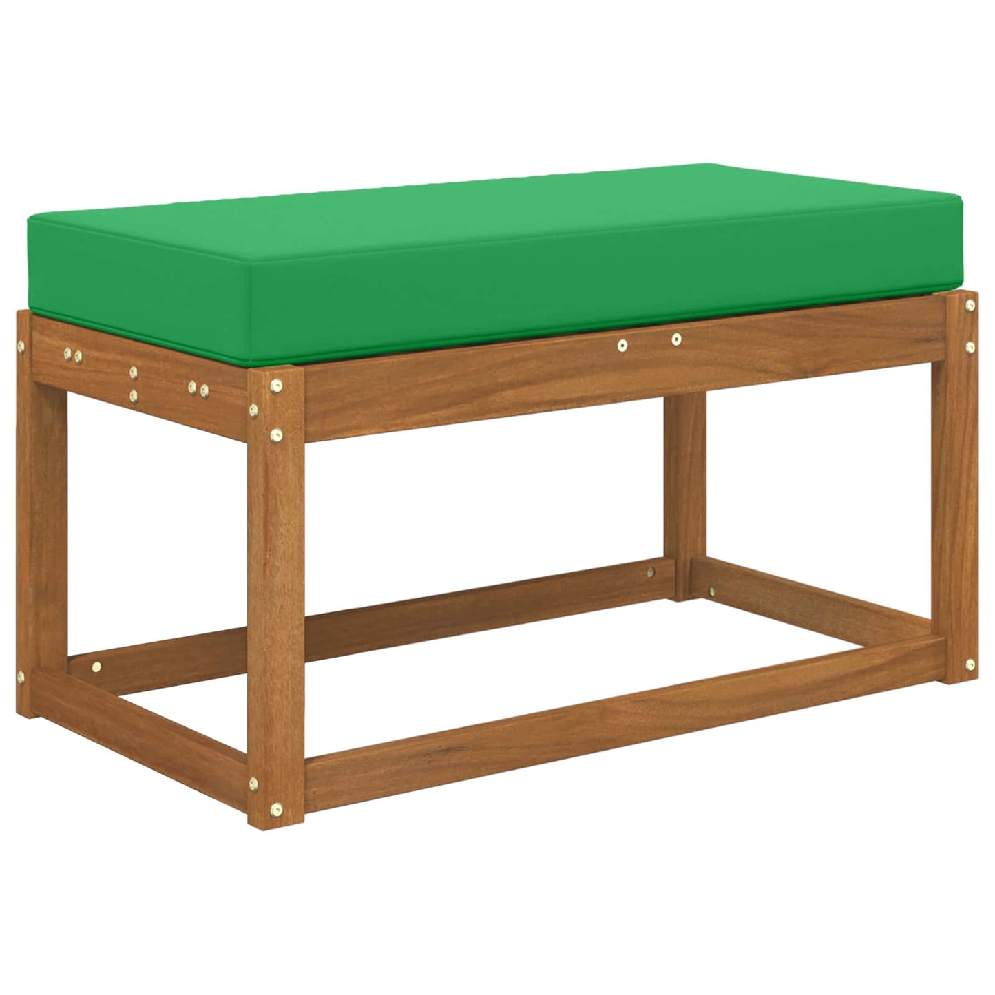 Cuscino da Sedia Esterno Verde 80 x 40 x 8 cm 100% Poliestere
