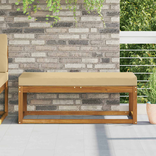 Cuscino da Sedia Esterno Beige 115 x 40 x 8 cm 100% Poliestere