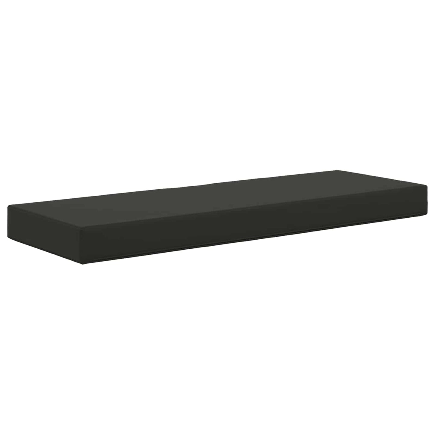Cuscino da Sedia Esterno Nero 111,5 x 40 x 8 cm 100% Poliestere