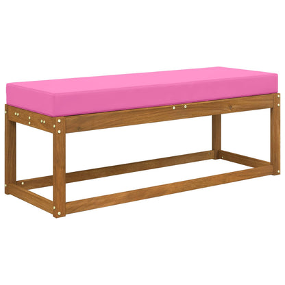 Cuscino da Sedia Esterno Rosa 111,5 x 40 x 8 cm 100% Poliestere