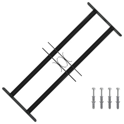 Griglia Finestra Nero 76 x 30 cm Acciaio verniciato a polvere