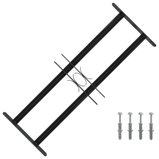 Griglia Finestra Nero 76 x 30 cm Acciaio verniciato a polvere