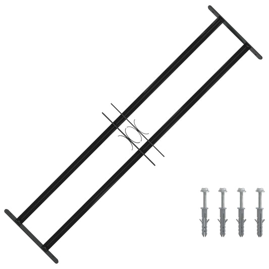 Griglia Finestra Nero 115 x 30 cm Acciaio verniciato a polvere