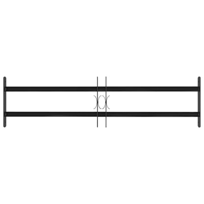 Griglia Finestra Nero 115 x 30 cm Acciaio verniciato a polvere