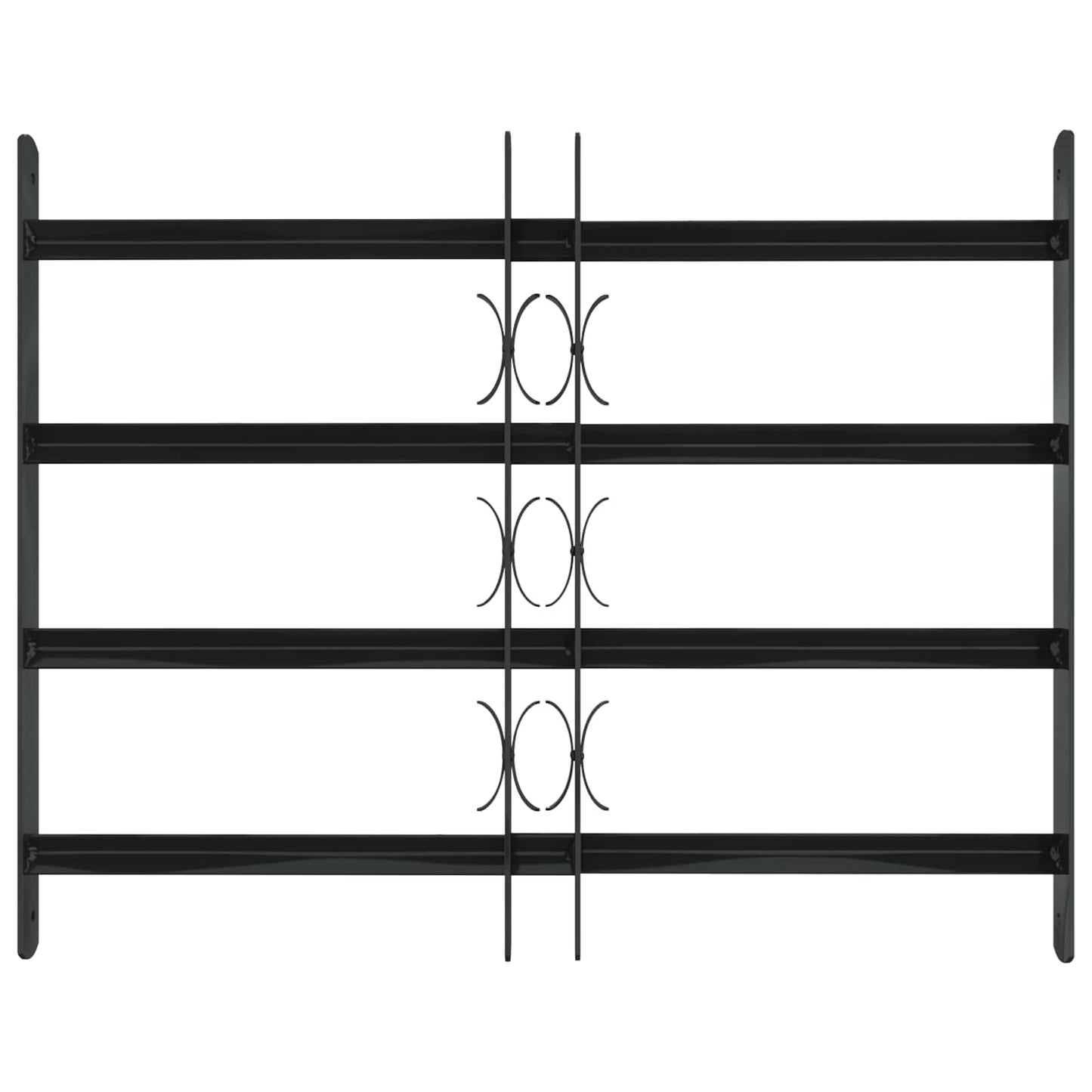 Griglia Finestra Nero 75.5 x 60 cm Acciaio verniciato a polvere