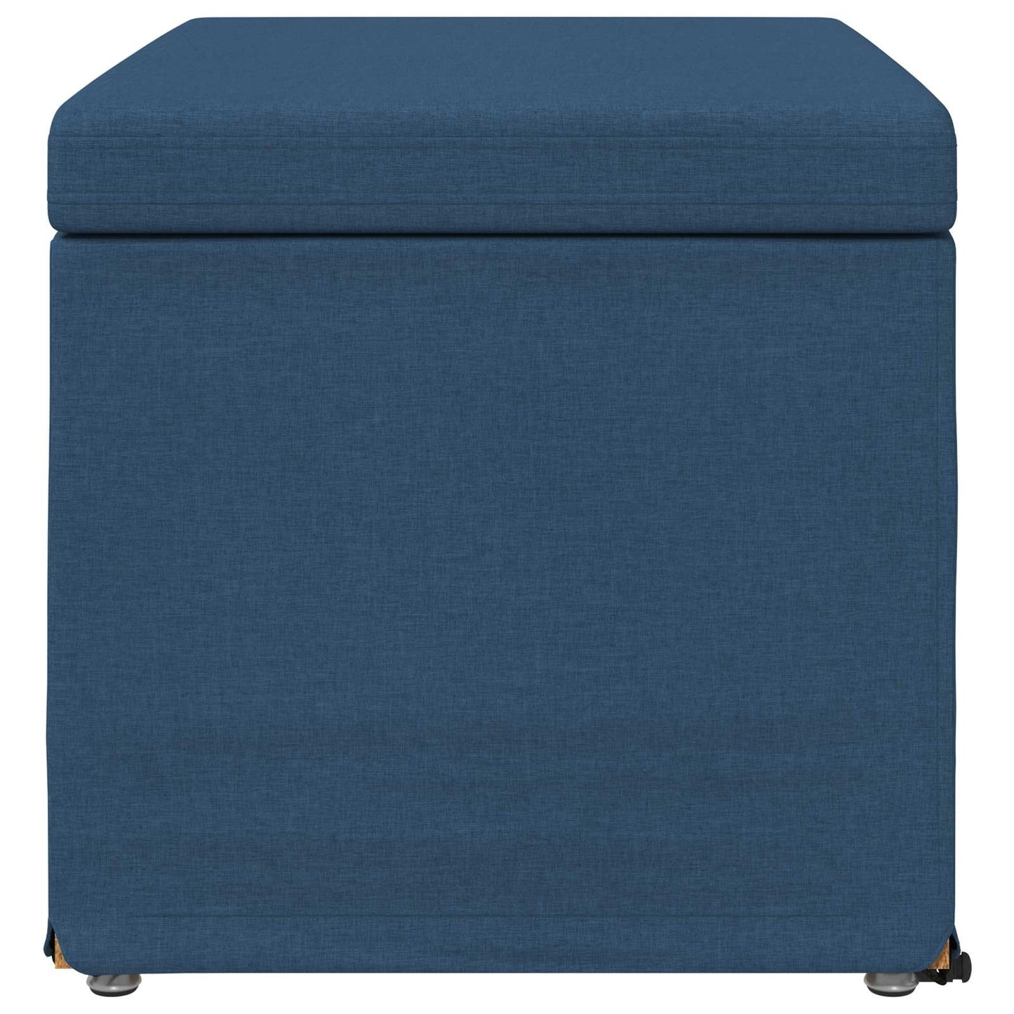 Pouf Blu 61 x 41 x 40 cm Tessuto e Legno Ingegnerizzato