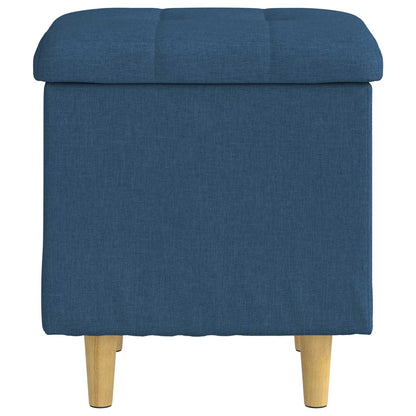 Pouf con Storage Blu 40 x 40 x 45 cm Tessuto | homemem39