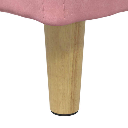Pouf con Storage Rosa 40 x 40 x 45 cm Velluto | homemem39