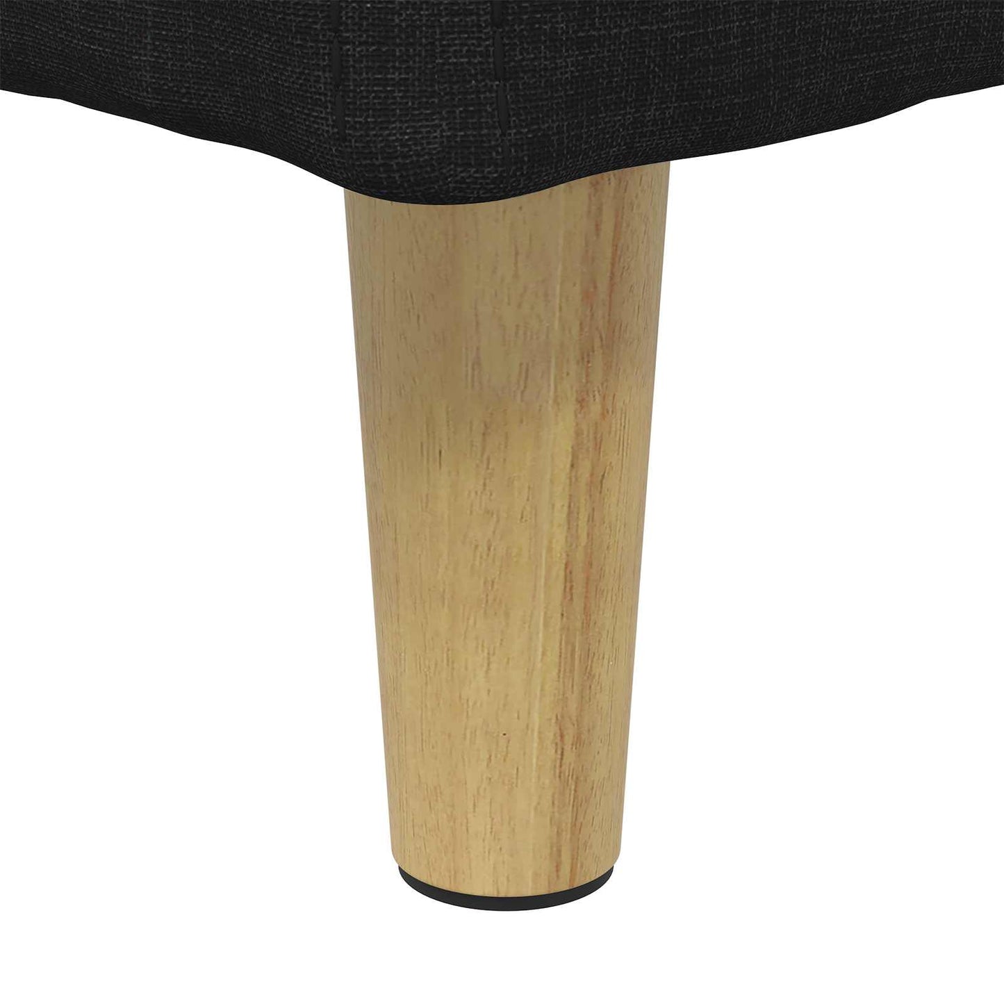 Pouf contenitore con cuscino Nero 80 x 80 x 45 cm Tessuto - homemem39