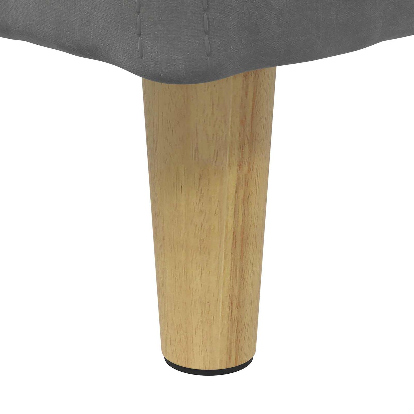 Pouf contenitore Grigio scuro 80 x 80 x 45 cm Velluto | homemem39