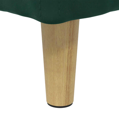 Pouf contenitore Verde Scuro 80 x 80 x 45 cm Velluto | homemem39