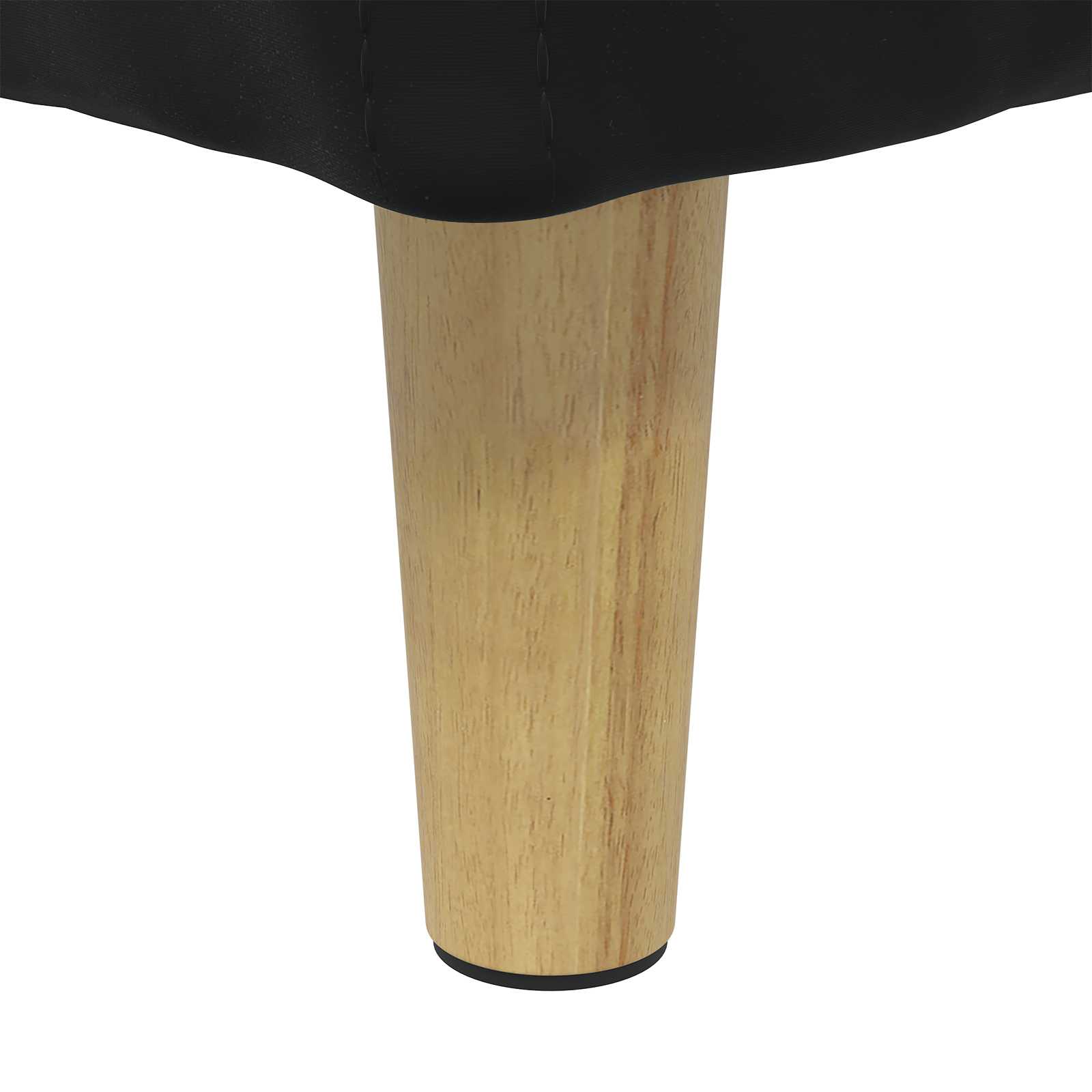 Pouf contenitore con cuscino Nero 80 x 80 x 45 cm Velluto | homemem39