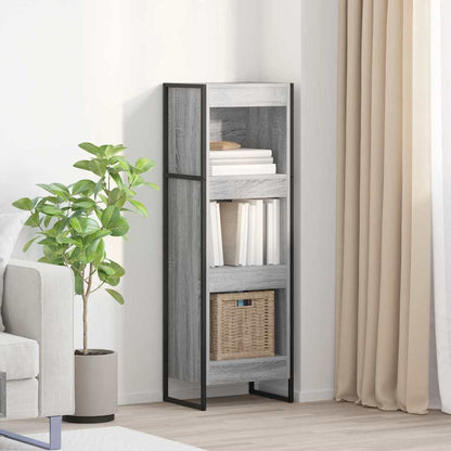 Armadio per Libri Grigio Sonoma 80 x 30 x 155 cm