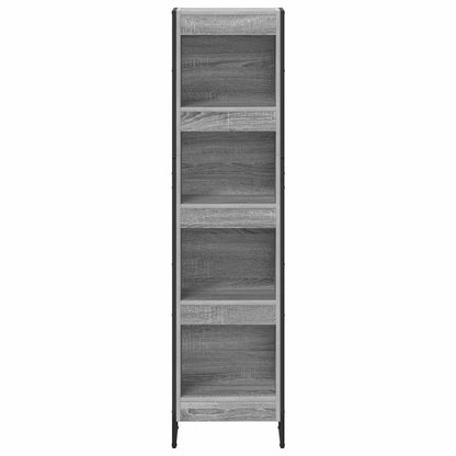 Armadio per Libri Grigio Sonoma 80 x 30 x 155 cm