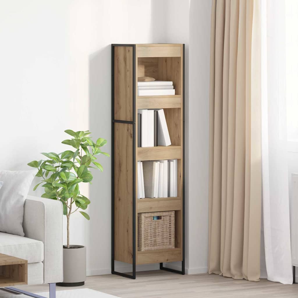 Armadio per Libri Rovere Artigianale 80 x 30 x 155 cm